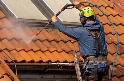 Démoussage et hydrofuge de toiture à Saint-Vallerin